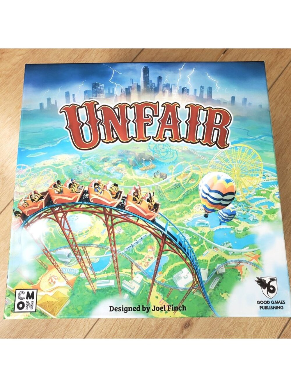 2016 Unfair Board Game Joel Finch Build & Operate Theme Parks Complete OPEN BOX
